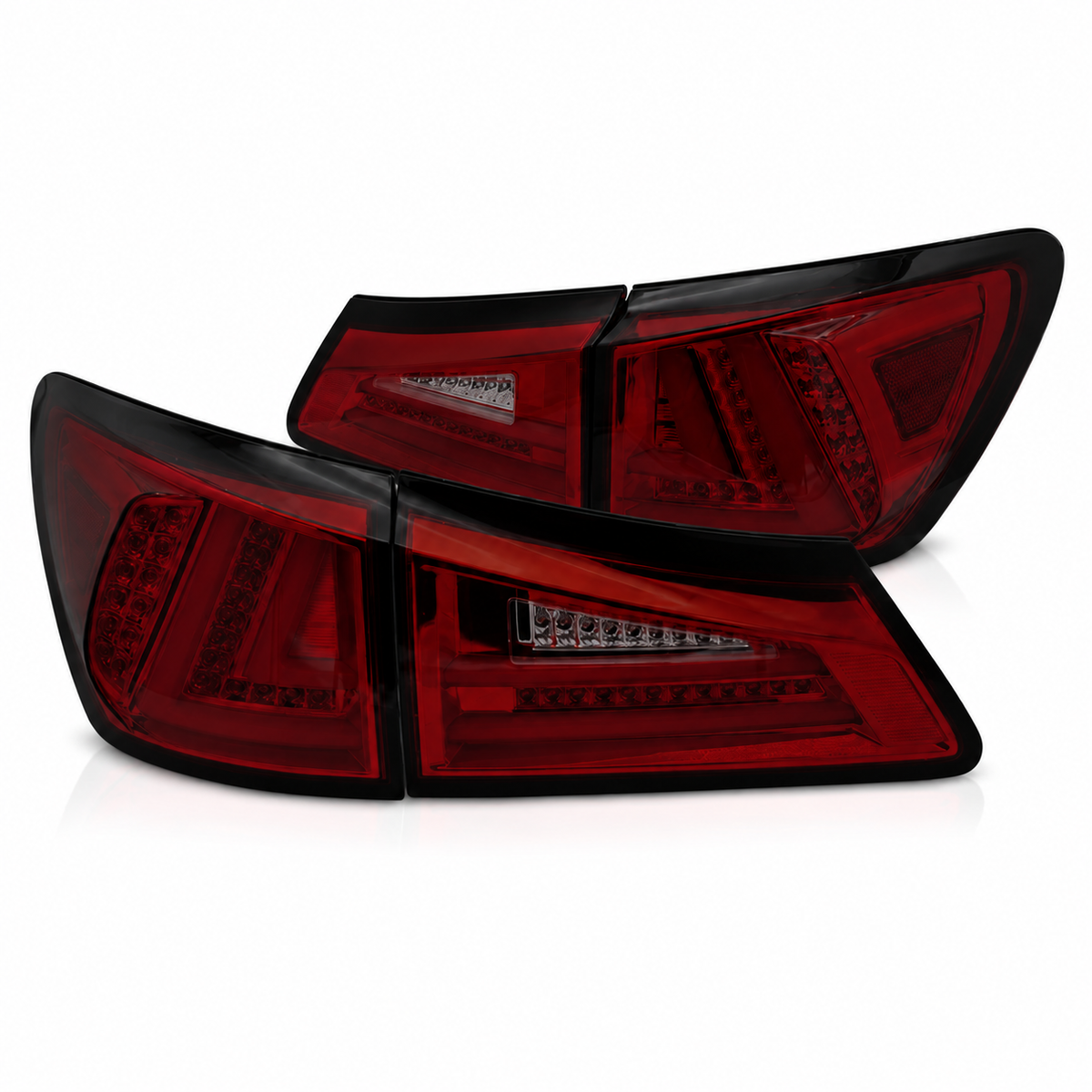 LED Rückleuchten passend für Lexus IS II 2006–2013 Rot/Smoke dynamisch