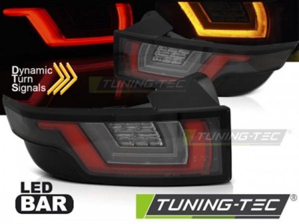 LED Lightbar Rückleuchten für Land Rover passend für Range Rover Evoque Bj. 11-18 Schwarz