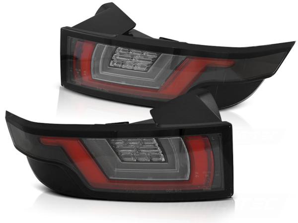 LED Lightbar Rückleuchten für Land Rover passend für Range Rover Evoque Bj. 11-18 Schwarz