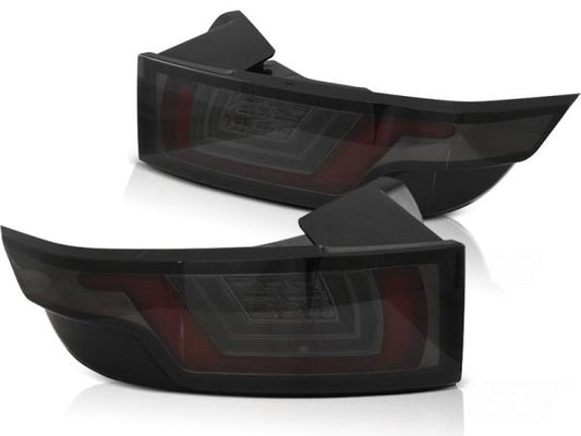 LED Lightbar Rückleuchten für Land Rover passend für Range Rover Evoque Bj. 11-18 Smoke