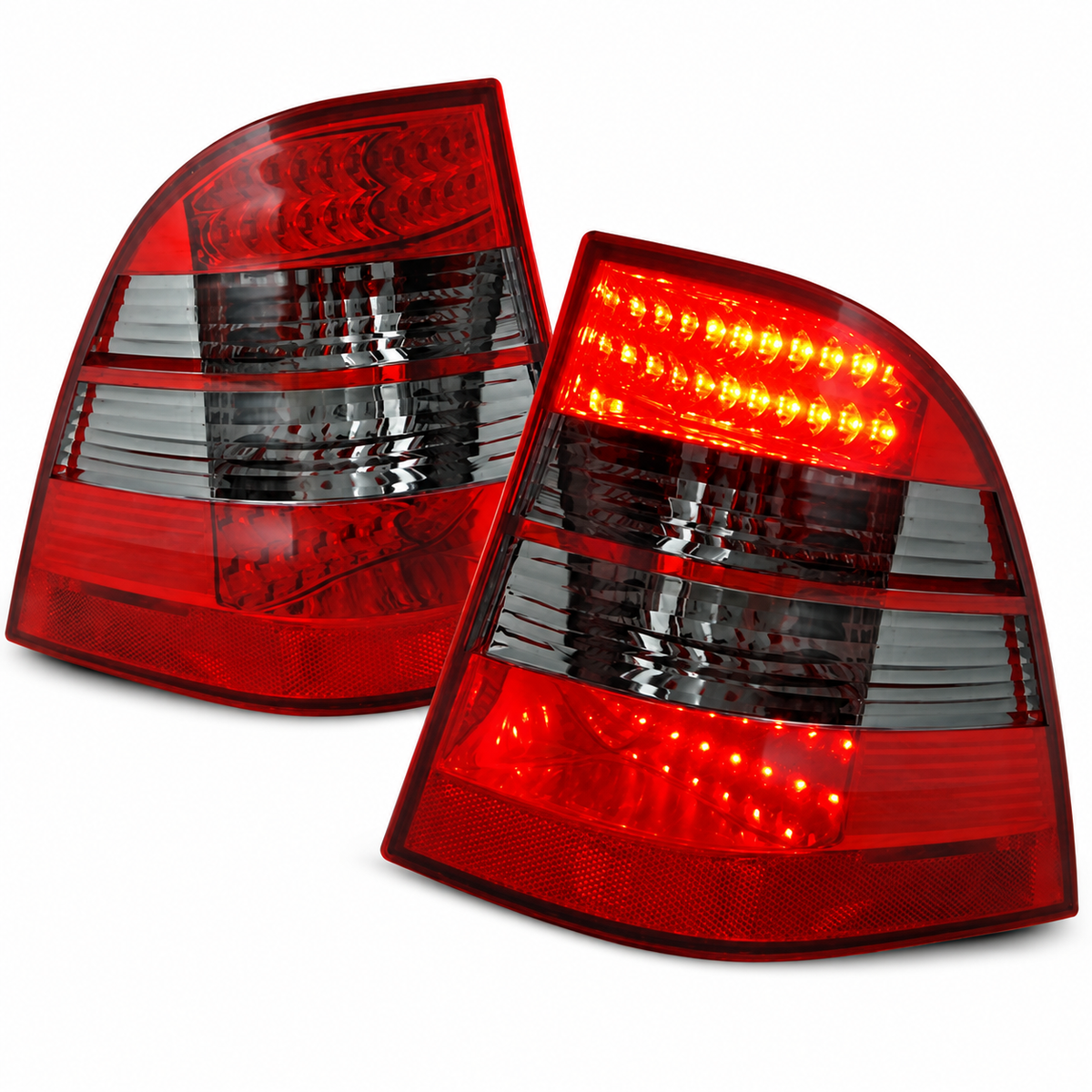 LED Rückleuchten passend für Mercedes-Benz W163 ML M-KLASA 03.98-05 Rot/Smoke