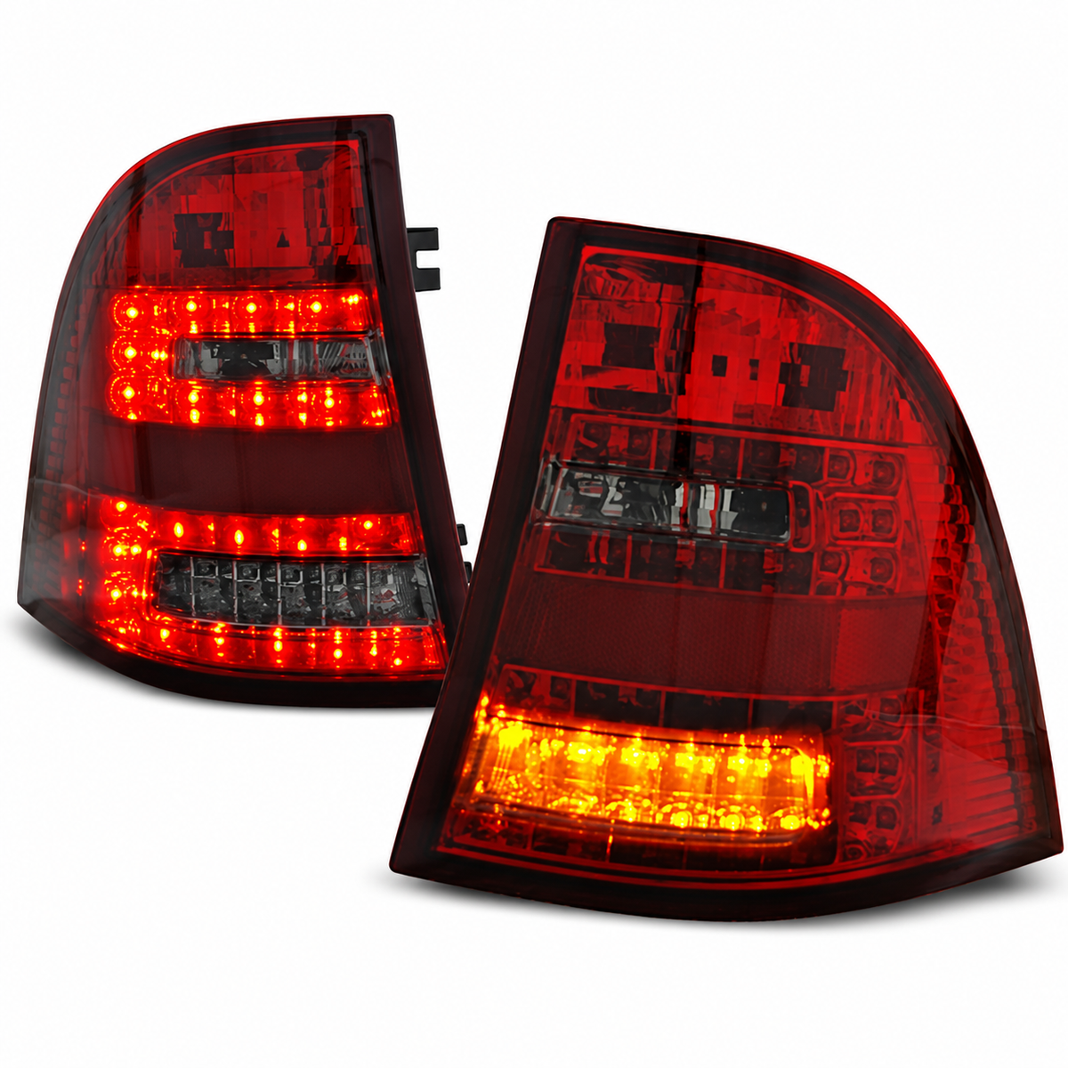 LED Rückleuchten passend für Mercedes-Benz W163 ML M-KLASA 03.98-05 Rot/Smoke