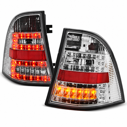 LED Rückleuchten passend für Mercedes-Benz W163 ML M-KLASA 03.98-05 Chrom