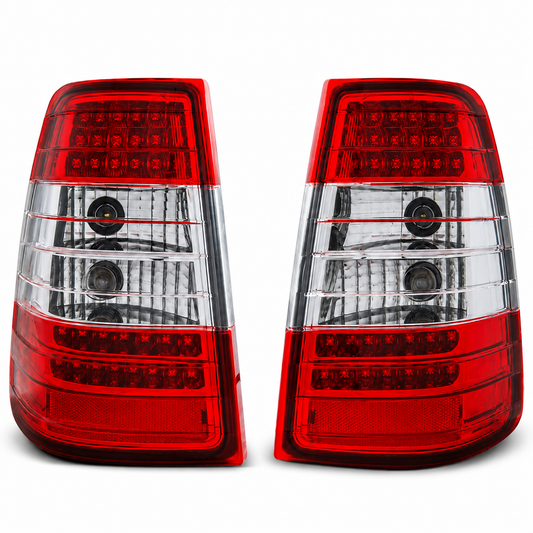 LED Rückleuchten passend für Mercedes-Benz W124 E-KLASA Kombi 09.85-95 Rot/Weiß