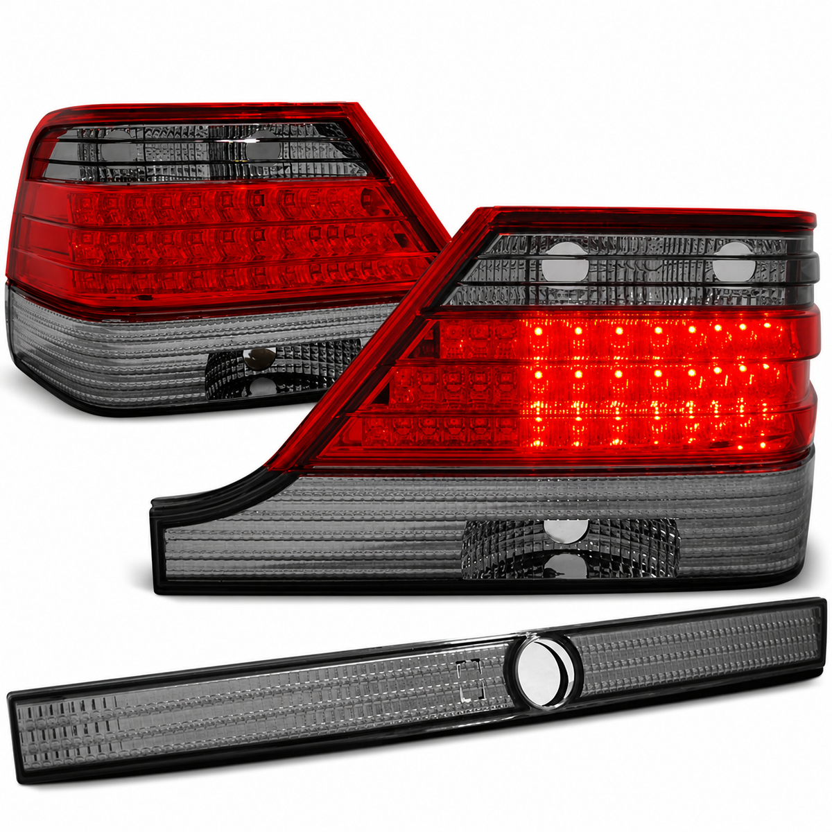 LED Rückleuchten passend für Mercedes-Benz W140 95-10.98 Rot/Smoke