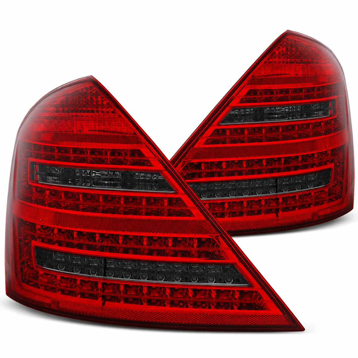 LED Rückleuchten passend für Mercedes-Benz W221 S-KLASA 2005–2009 Rot/Smoke