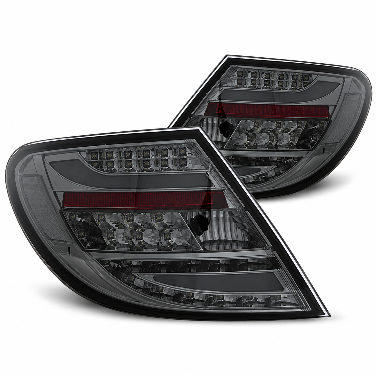 LED Rückleuchten passend für Mercedes-Benz C-KLASA W204 Limousine 2007–2010 Smoke