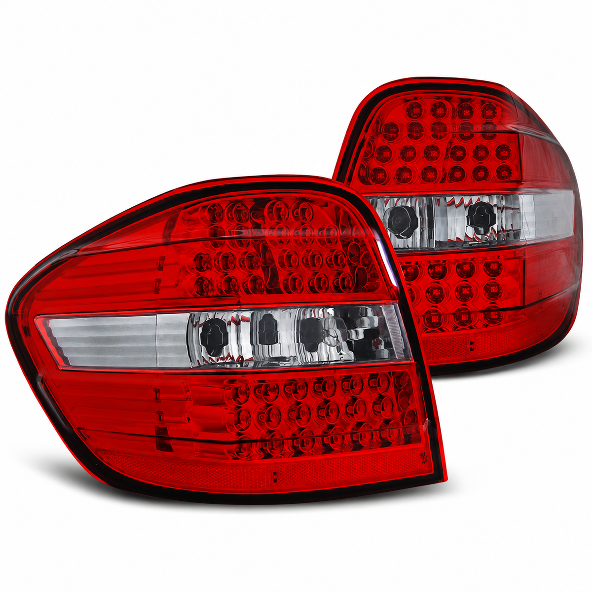 LED Rückleuchten passend für Mercedes-Benz M-KLASA W164 2005–2008 Rot/Weiß
