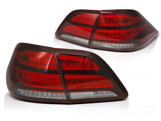 Voll LED Rückleuchten passend für Mercedes M-Klasse ML W166 Bj. 11-15 Rot/Chrom
