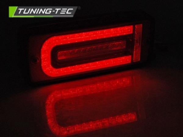 LED Lightbar Rückleuchten passend für Mercedes G-Klasse W463 Bj. 89 -12 Rot/Chrom
