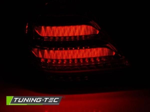 Voll LED Lightbar Rückleuchten passend für Mercedes C-Klasse W203 Limo  00-04 Rot/Smoke