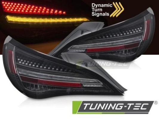 Voll LED Lightbar Rückleuchten passend für Mercedes Benz CLA C117 Bj. 13-19 Schwarz