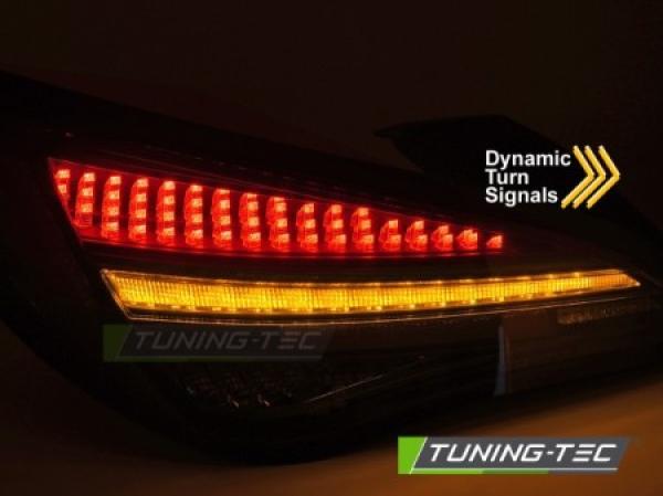 Voll LED Lightbar Rückleuchten passend für Mercedes Benz CLA C117 Bj. 13-19 Rot/Smoke