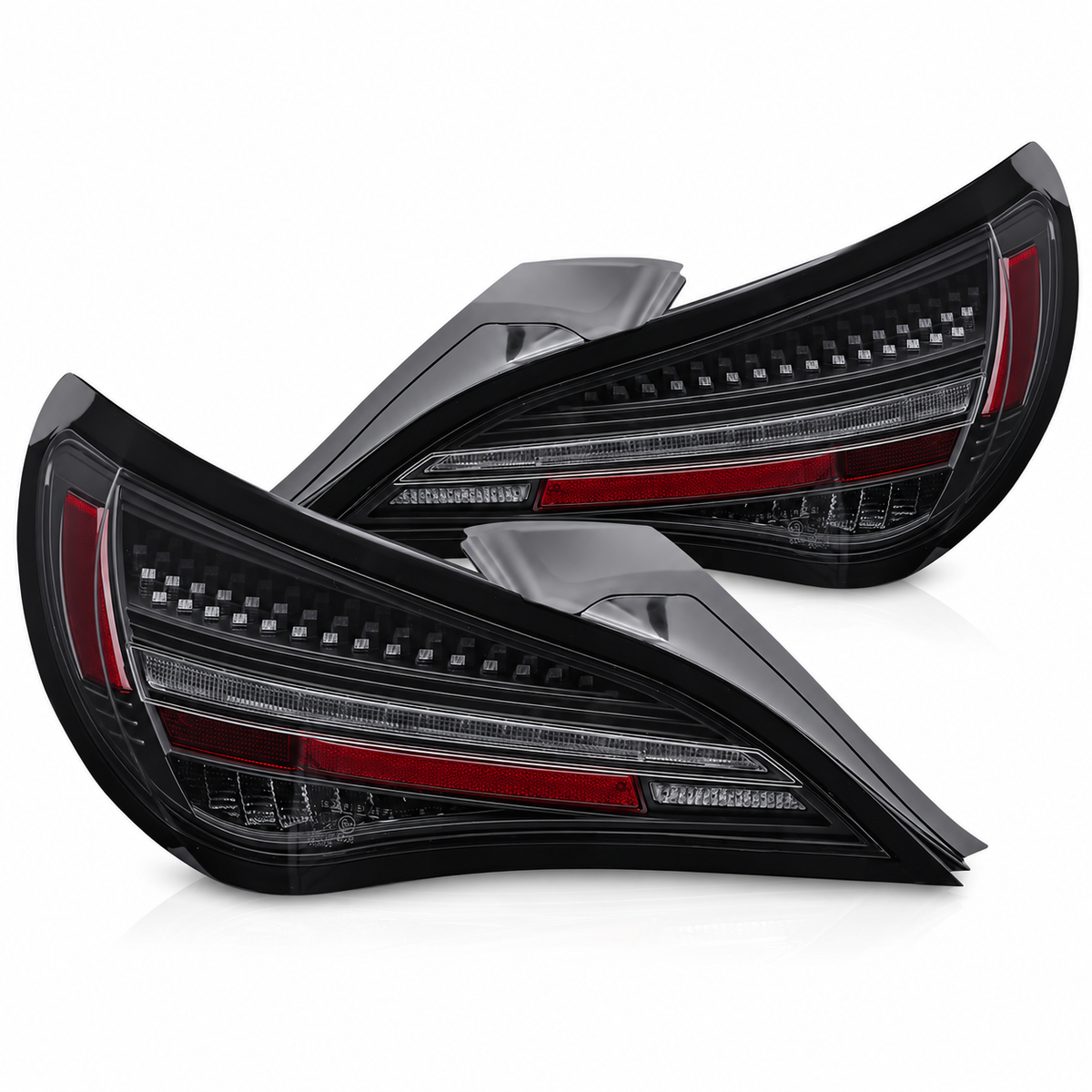 LED Rückleuchten passend für Mercedes-Benz CLA C117 2013–2016 / X117 2014–2016 Schwarz/Smoke dynamisch