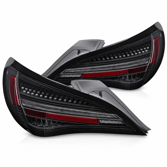 LED Rückleuchten passend für Mercedes-Benz CLA C117 2013–2016 / X117 2014–2016 Schwarz/Smoke dynamisch