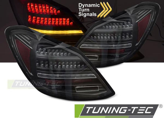 VOLL LED Rückleuchten Set passend für Mercedes Benz C-Klasse W205 14-21 schwarz/klar mit dynamischen Blinkern