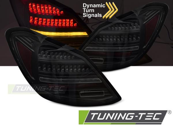VOLL LED Rückleuchten Set passend für Mercedes Benz C-Klasse W205 14-21 schwarz/rauch mit dynamischen Blinker