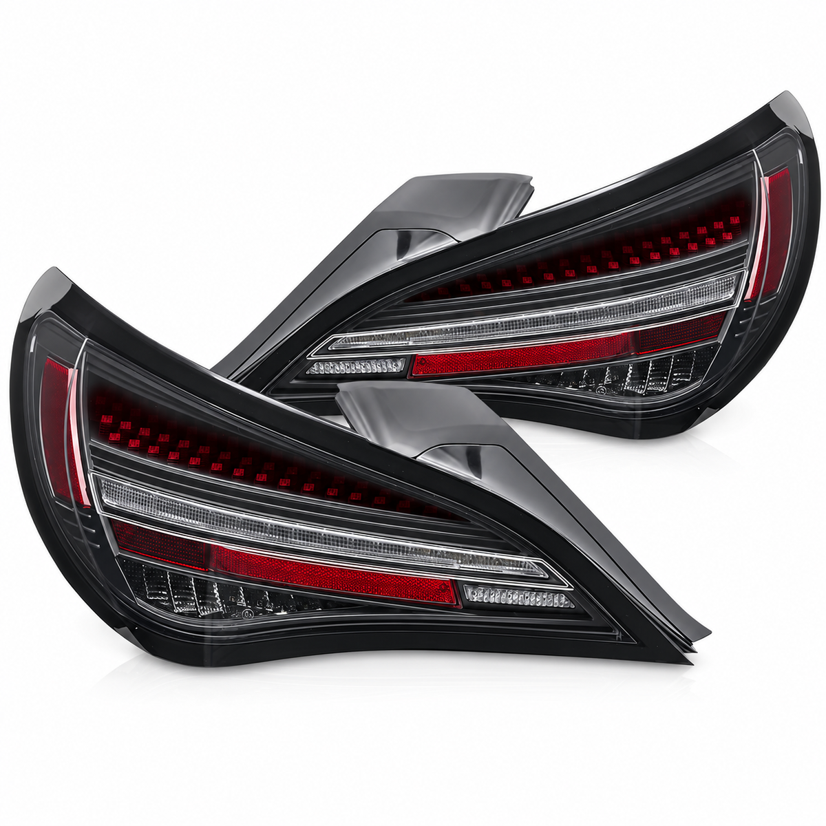 LED Rückleuchten passend für Mercedes-Benz CLA C117 2013–2019 / X117 2014–2019 Rot/Schwarz dynamisch