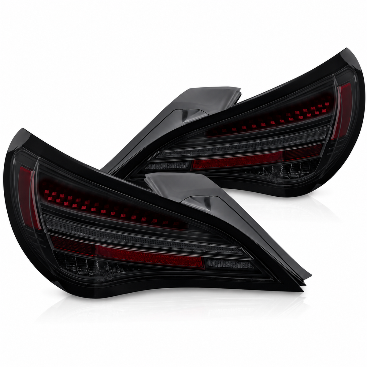LED Rückleuchten passend für Mercedes-Benz CLA C117 2013–2019 / X117 2014–2019 Rot/Schwarz/Smoke dynamisch