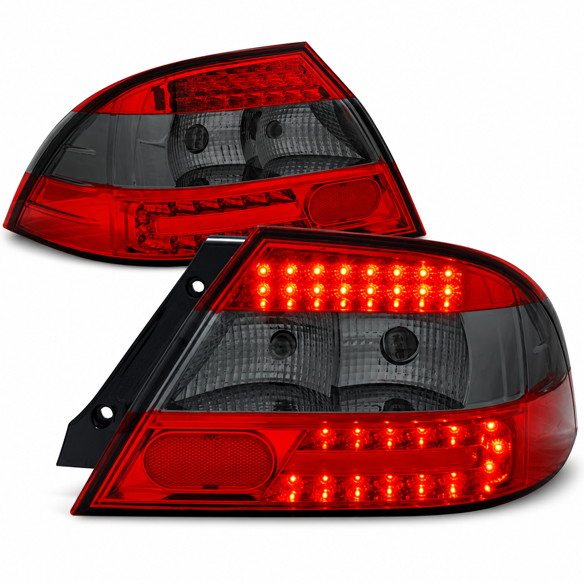 LED Rückleuchten passend für Mitsubishi LANCER 7 Limousine 2004–2007 Rot/Smoke