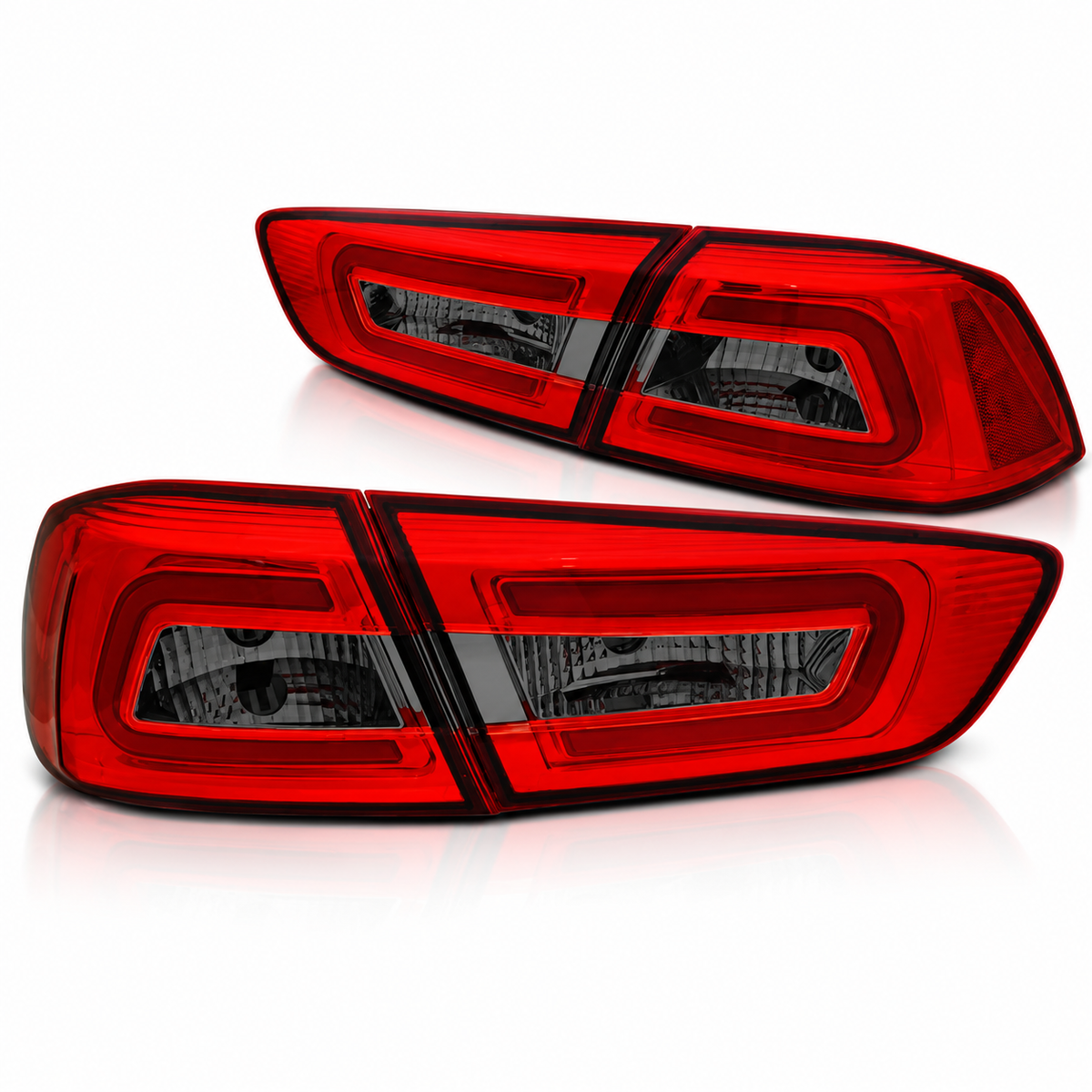 LED Rückleuchten passend für Mitsubishi LANCER 8 Limousine 2008–2011 Rot/Smoke