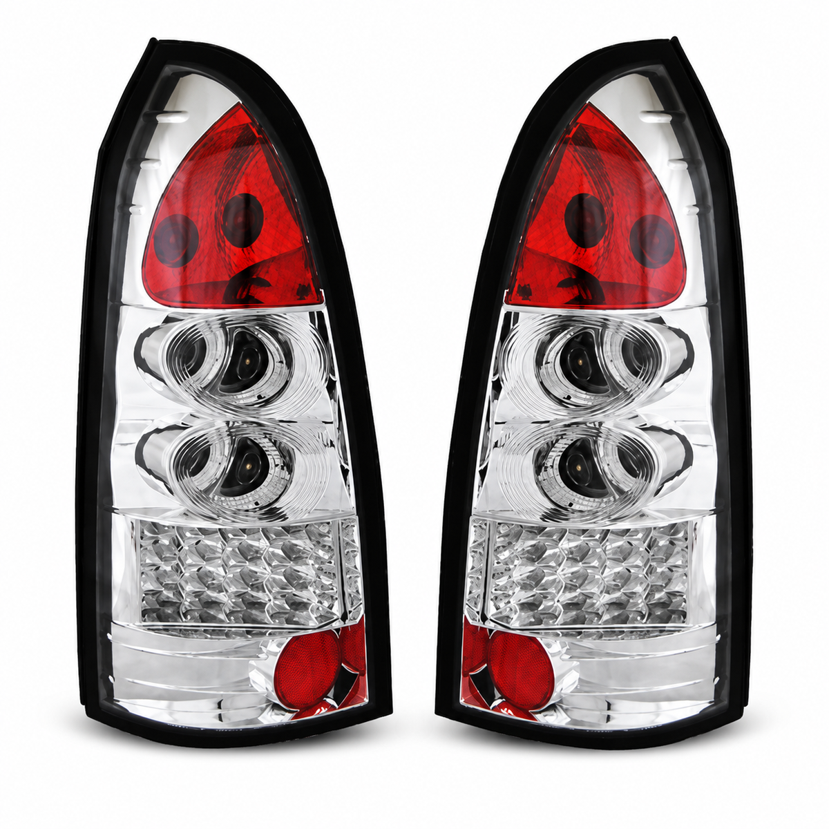 LED Rückleuchten passend für Opel Astra G 09/1997–02/2004 Kombi Chrom