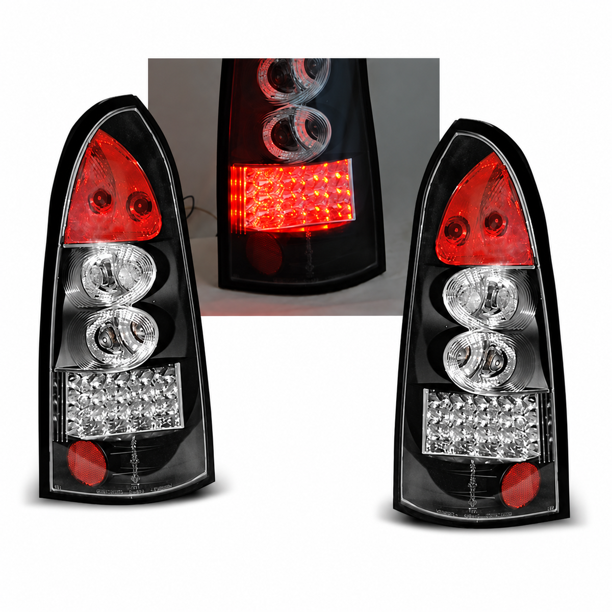 LED Rückleuchten passend für Opel Astra G 09/1997–02/2004 Kombi Schwarz