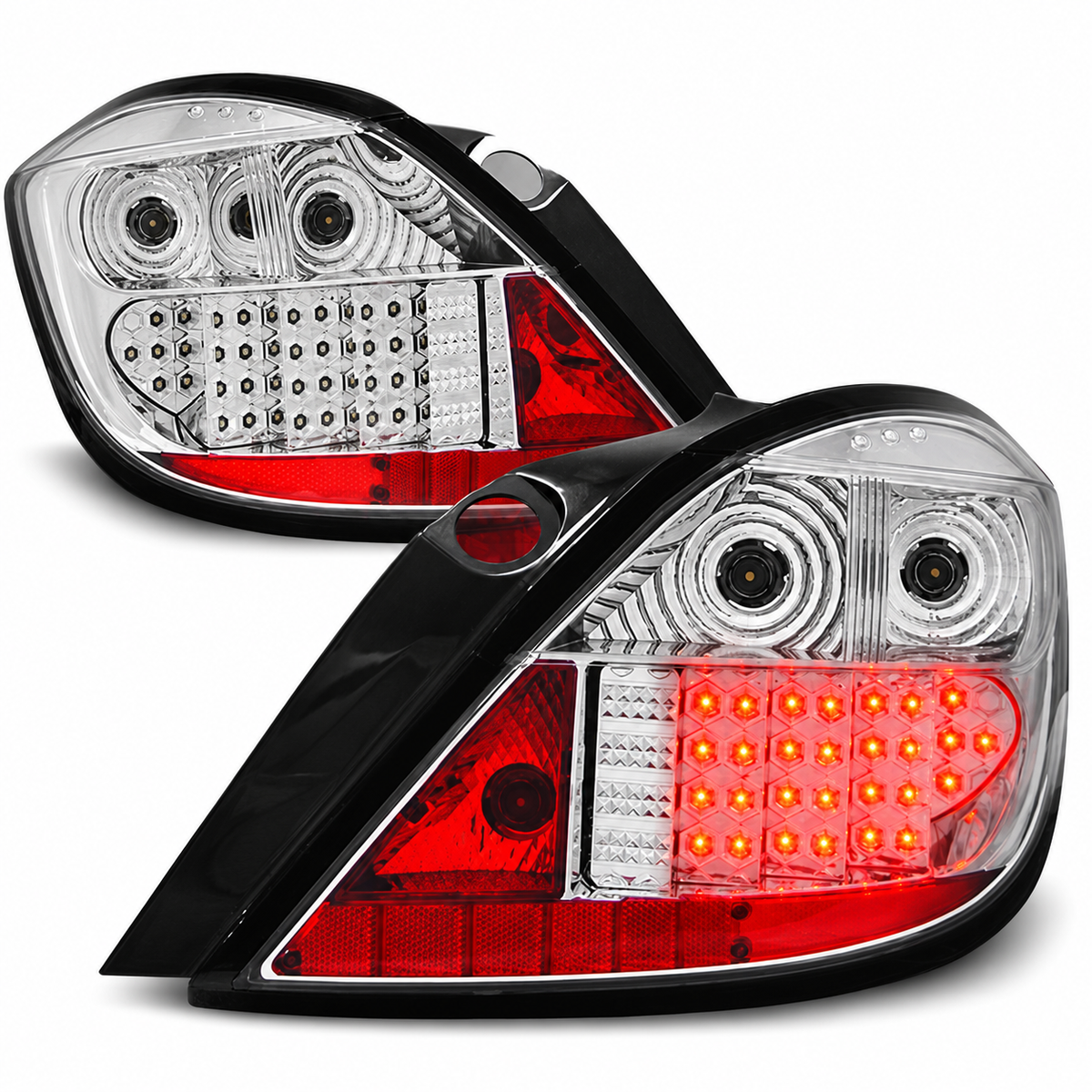 LED Rückleuchten passend für Opel Astra H 03.04-09 5-Türer Chrom