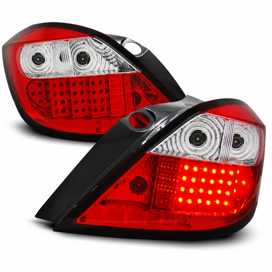 LED Rückleuchten passend für Opel Astra H 03.04-09 Rot/Weiß