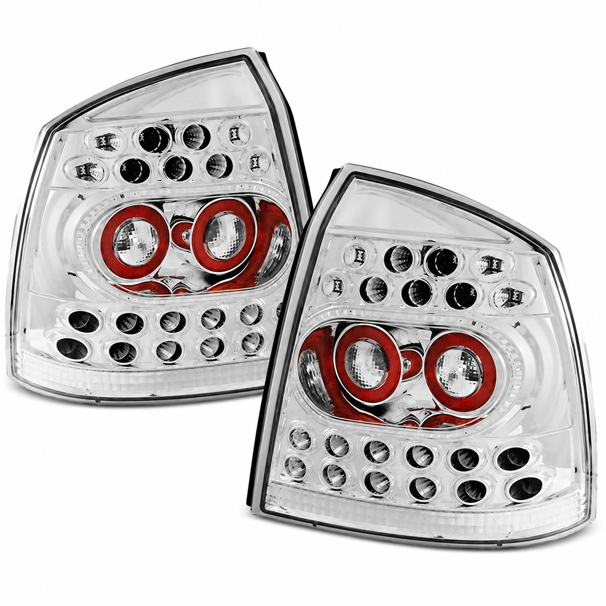 LED Rückleuchten passend für Opel Astra G 09/1997–02/2004 Chrom