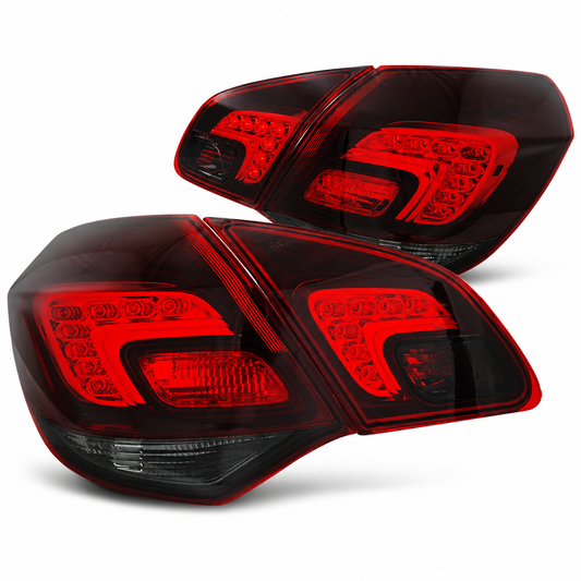 LED Rückleuchten passend für Opel Astra J 2010–2015 Schrägheck Rot/Smoke