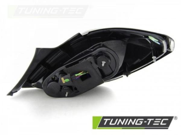 LED Lightbar Rückleuchten passend für Opel Corsa D (3-Türer) Bj. 06-14 Rot/Chrom