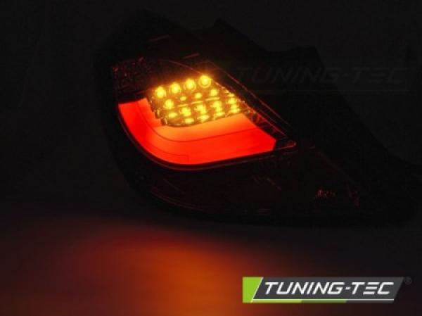 LED Lightbar Rückleuchten passend für Opel Corsa D (3-Türer) Bj. 06-14 Rot/Smoke