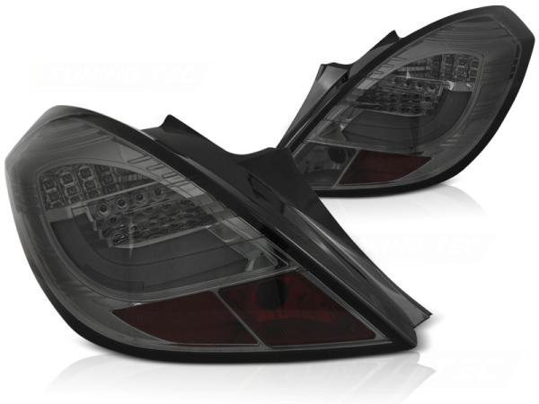 LED Lightbar Rückleuchten passend für Opel Corsa D (3-Türer) Bj. 06-14 Smoke