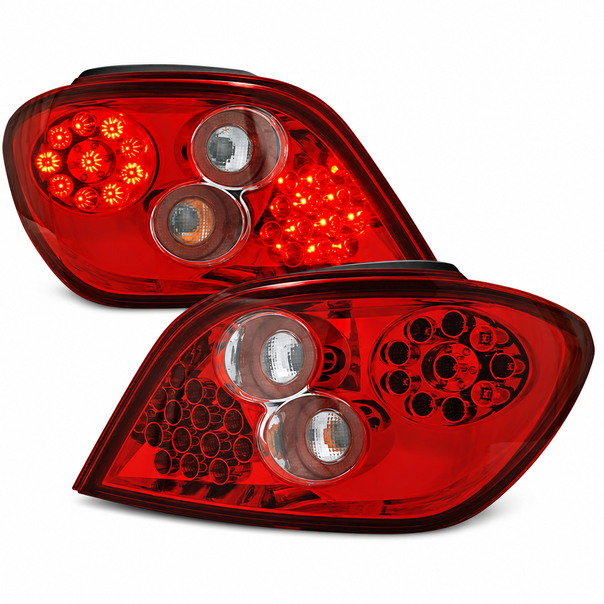 LED Rückleuchten passend für Peugeot 307 04.01-07 Rot/Weiß