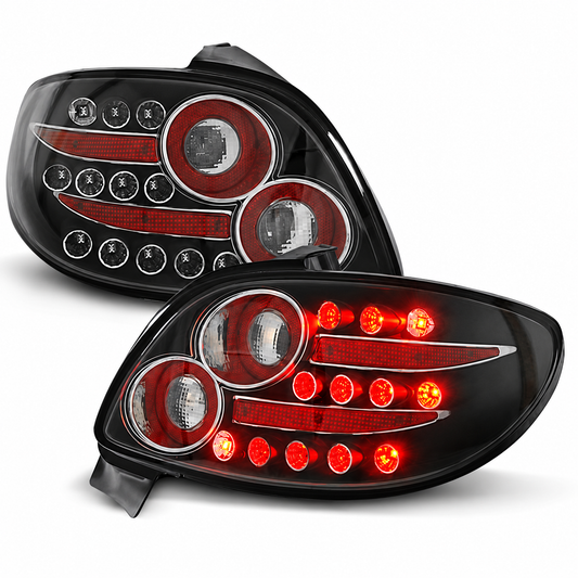 LED Rückleuchten passend für Peugeot 206 ab 10/1998 Schwarz