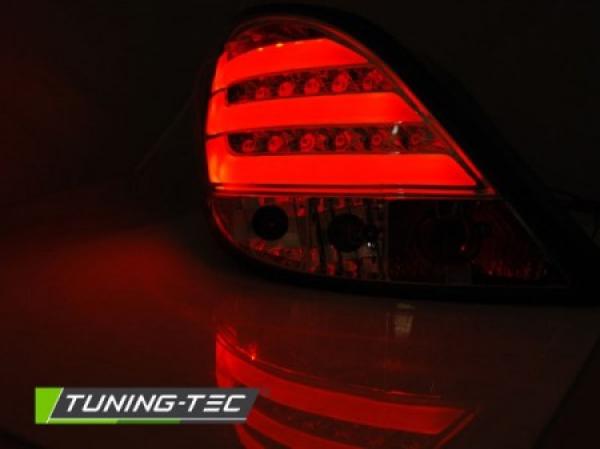 LED Lightbar Rückleuchten passend für Peugeot 207 Bj. 06-09 Chrom