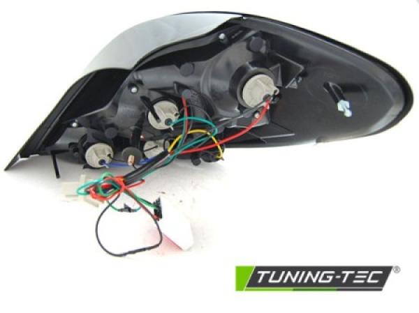 LED Lightbar Rückleuchten passend für Peugeot 207 Bj. 06-09 Rot/Chrom