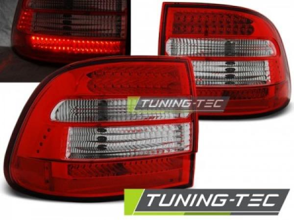LED Rückleuchten passend für Porsche Cayenne 955 9PA Bj. 02-07 Rot/Chrom
