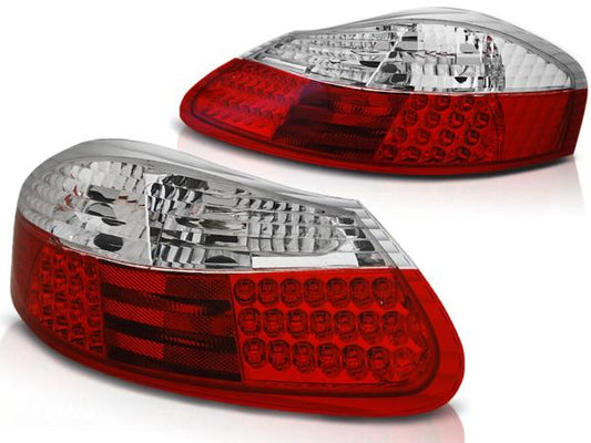 LED Rückleuchten passend für Porsche Boxster 986 Bj. 96-04 Rot/Chrom