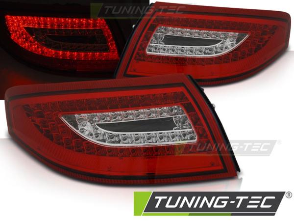 LED Rückleuchten passend für Porsche 911 996 Bj. 1997-2006 Rot/Chrom
