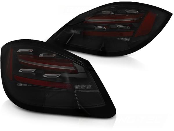 Voll LED Rückleuchten passend für Porsche Boxster 987+ Cayman Facelift 09- Schwarz Smoke