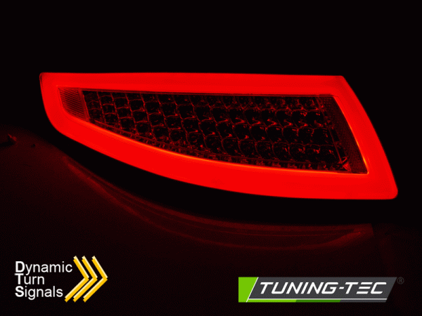 Voll LED Lightbar Rückleuchten passend für Porsche 911 997 Bj. 04-08 Rot/Smoke