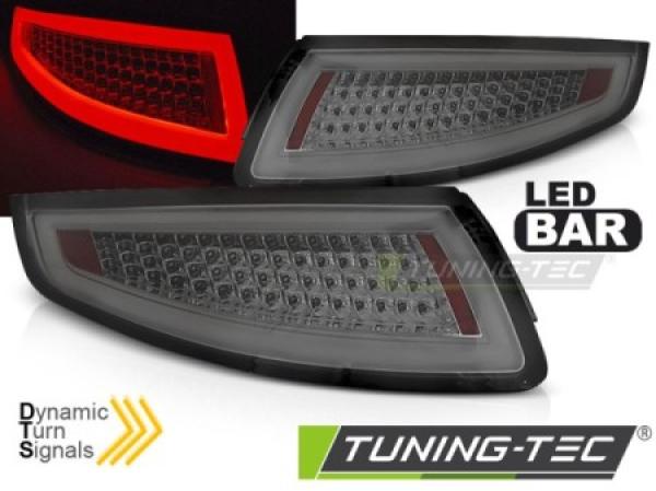 Voll LED Lightbar Rückleuchten passend für Porsche 911 997 Bj. 04-08 Smoke