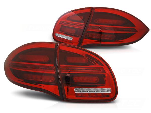 Voll LED Rückleuchten passend für Porsche Cayenne 958 92A Bj. 10-14 Rot