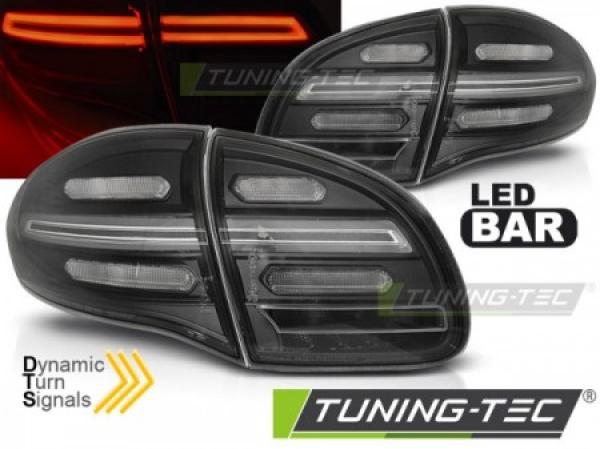 Voll LED Lightbar Rückleuchten passend für Porsche Cayenne 958 92A Bj. 10-14 Schwarz