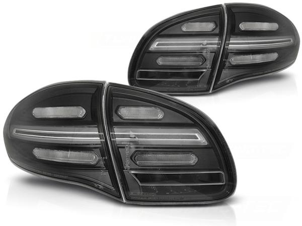 Voll LED Lightbar Rückleuchten passend für Porsche Cayenne 958 92A Bj. 10-14 Schwarz