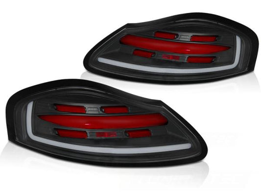 Voll LED Lightbar Rückleuchten Set passend für Porsche Boxster 986 96-04 schwarz/rot