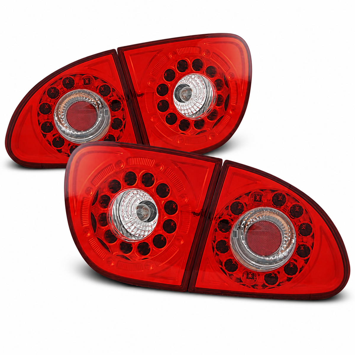 LED Rückleuchten passend für Seat LEON 04/1999–08/2004 Rot/Weiß
