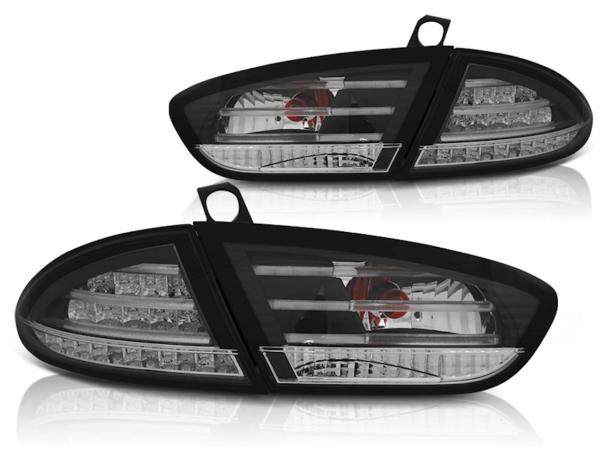 LED Rückleuchten passend für Seat Leon 1P1 Facelift Bj. 09-12 Schwarz